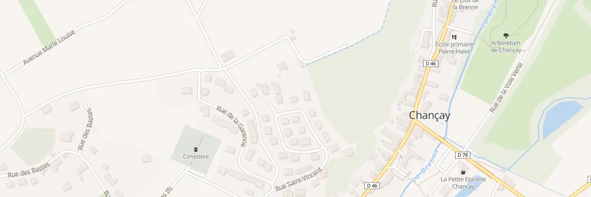 Plan du 19 Rue Saint Vincent à Chançay