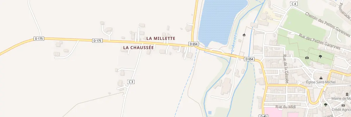 Plan du 5714 A la Chaussee à Mauvezin