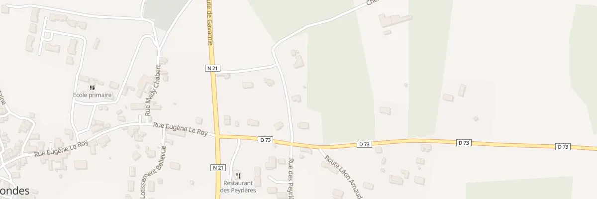 Plan du 74 Che des Pèlerins à Négrondes