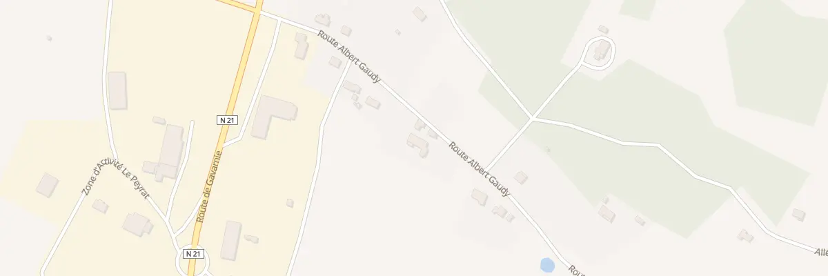 Plan du 248 Rte Albert Gaudy à Négrondes