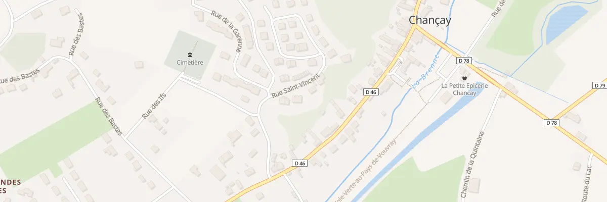 Plan du 3 Rue Saint Vincent à Chançay