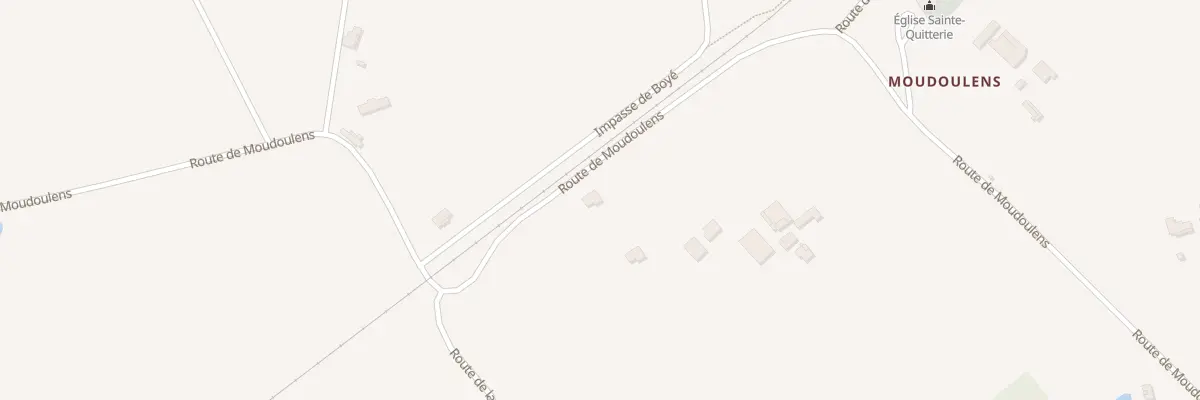 Plan du 2325 Rte de Moudoulens à Trémons