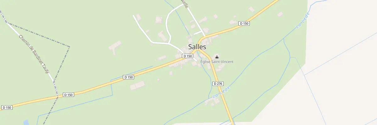 Plan du 83 Rte de Monflanquin à Salles