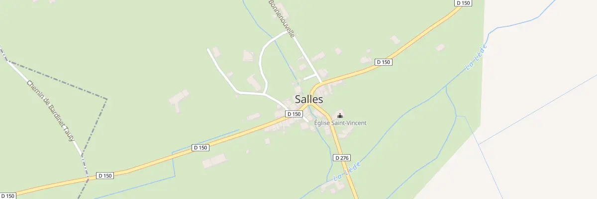 Plan du 36 Rte de Monflanquin à Salles