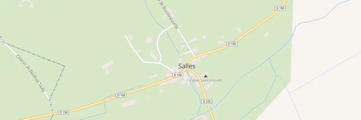 Plan du 14 Le Bourg à Salles