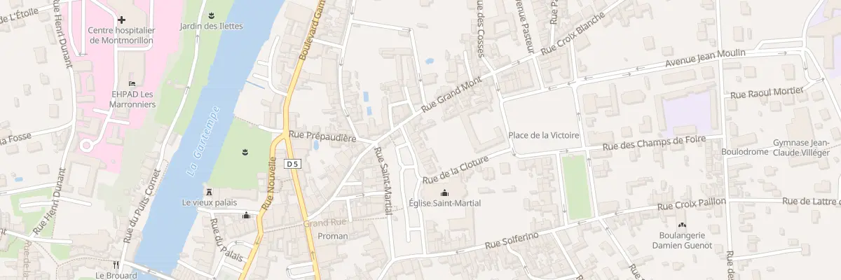 Plan du 26 Pl Saint Martial à Montmorillon