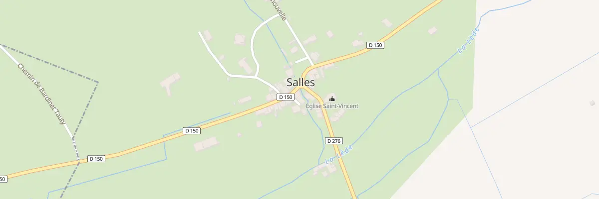 Plan du 18 Le Bourg à Salles