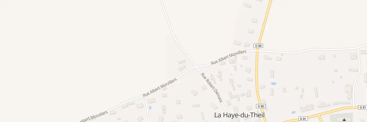 Plan du 1 Rue Albert Morvillers à La Haye-du-Theil