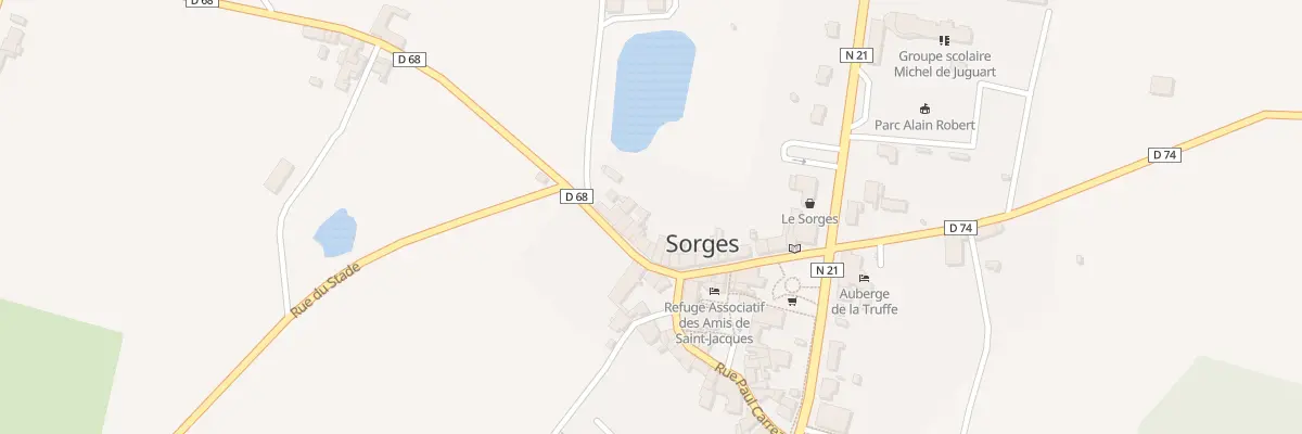 Plan du 5000F Rue Jean Geneste à Sorges et Ligueux en Périgord