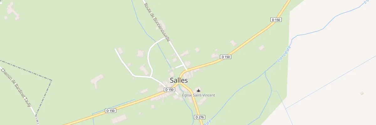 Plan du 12 Rte de Bonnenouvelle à Salles