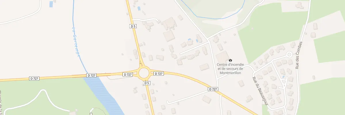Plan du 10 Rue des Mésanges à Montmorillon
