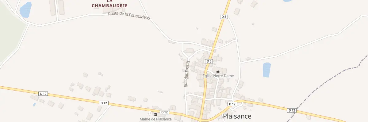 Plan du 5 Rue des Fossés à Plaisance