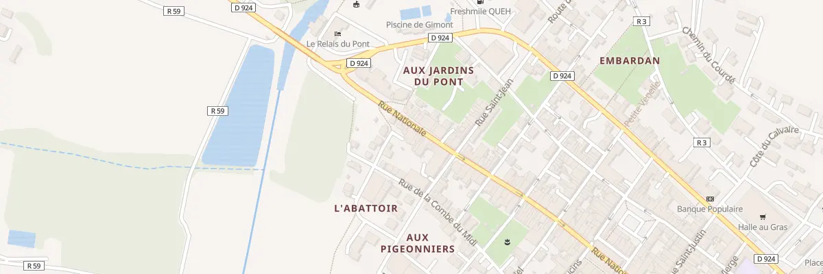 Plan du 8 Rue Nationale à Gimont