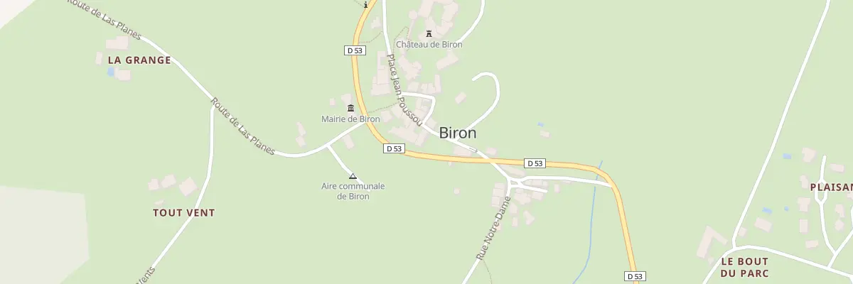 Plan du 2 Rue de la Porte Sud à Biron