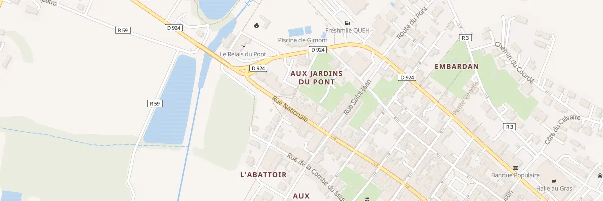 Plan du 7 Rue Nationale à Gimont