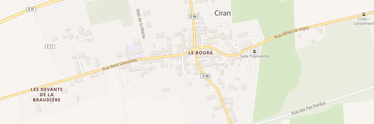 Plan du 3 Rue René Descartes à Ciran