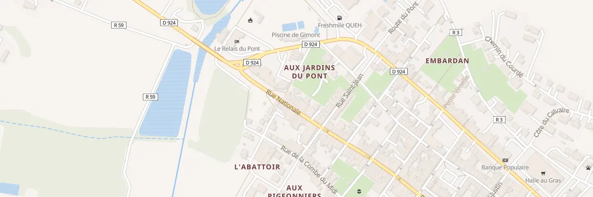 Plan du 9 Rue Nationale à Gimont
