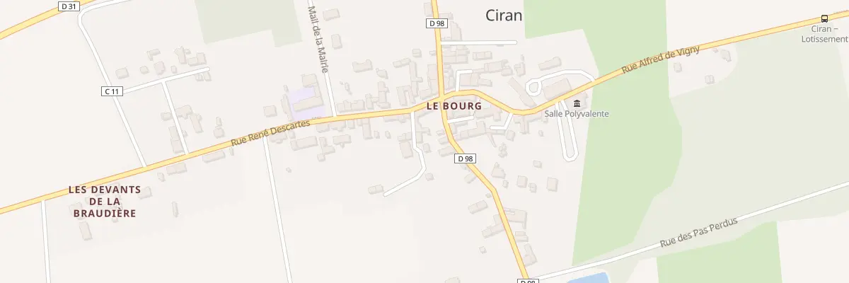 Plan du 2 Che des Ecoliers à Ciran