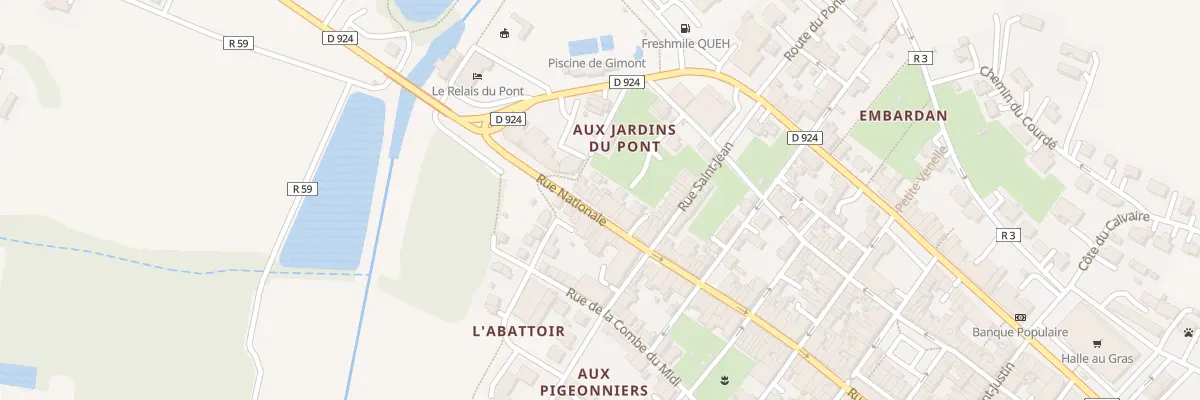 Plan du 11 Rue Nationale à Gimont