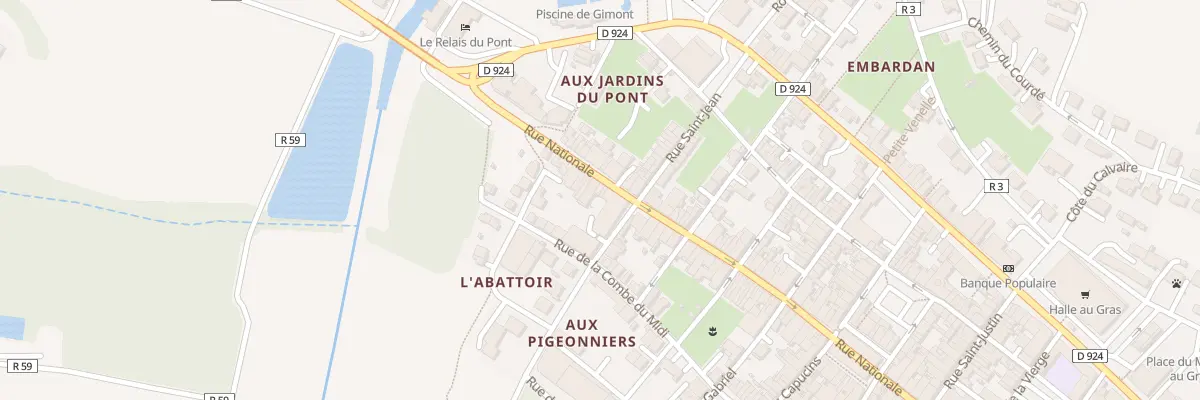 Plan du 16 Rue Nationale à Gimont
