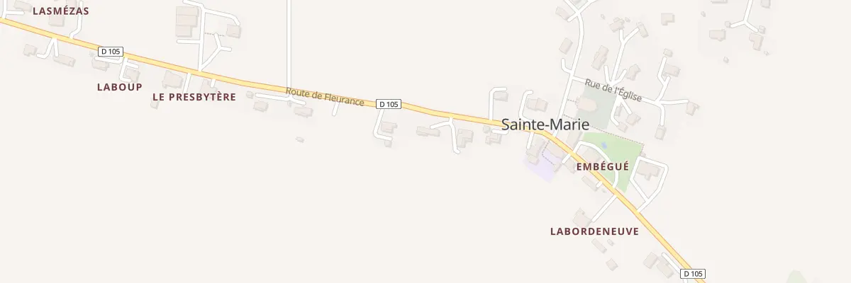 Plan du 133 Rte de Fleurance à Sainte-Marie