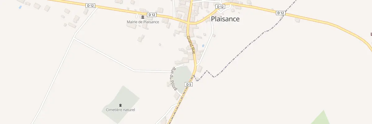 Plan du 2 Rue du Prioré à Plaisance