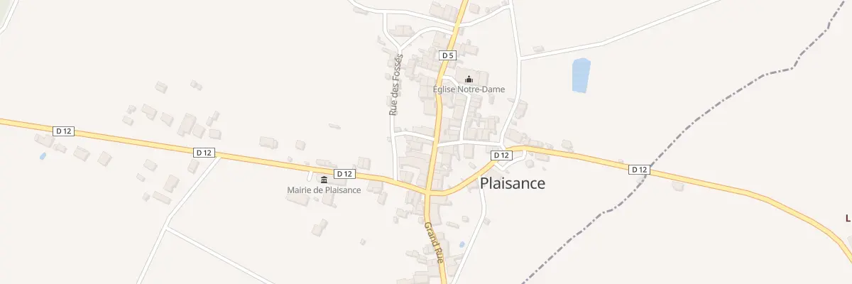 Plan du 10 Rue Grand Rue à Plaisance