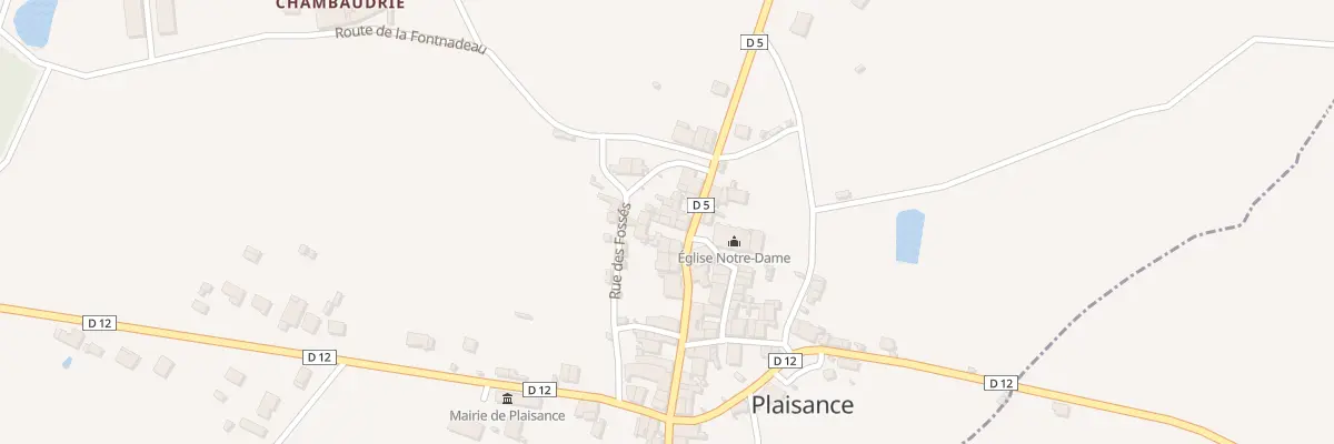 Plan du 5086 Le Bourg à Plaisance