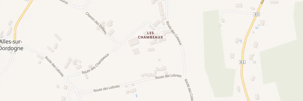 Plan du 118 Les Chambeaux à Alles-sur-Dordogne