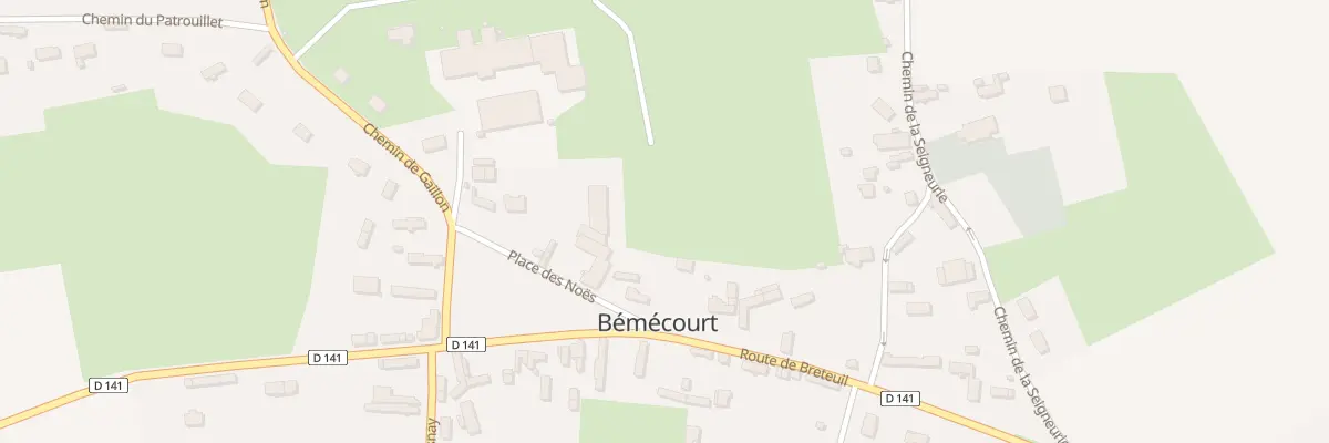 Plan du 1 Rte de Breteuil à Bémécourt