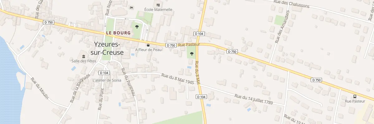 Plan du 17 Rue du 8 Mai à Yzeures-sur-Creuse