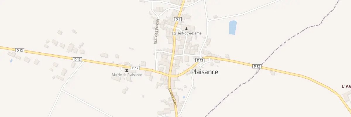 Plan du 11 Rue Grand Rue à Plaisance