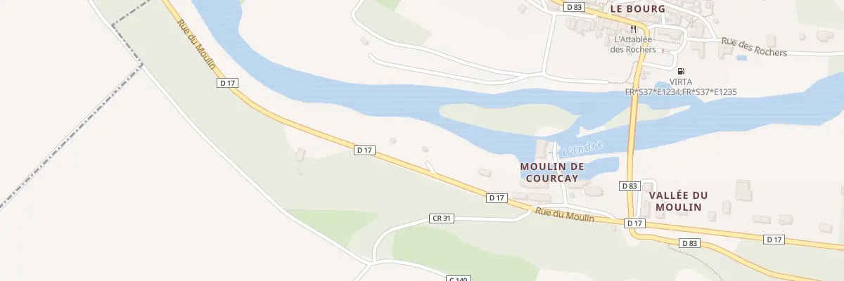 Plan du 189 Moulin de Courcay à Courçay