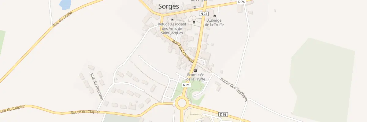 Plan du 14 Rue Paul Carreau à Sorges et Ligueux en Périgord