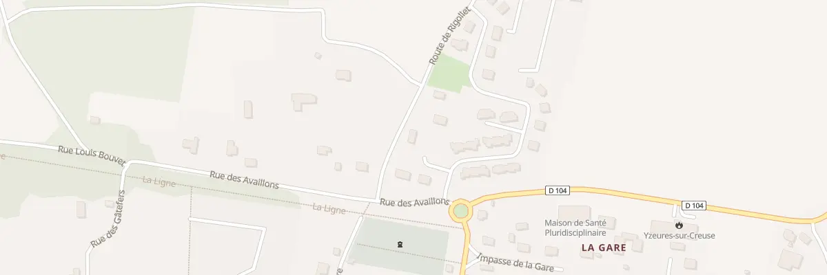 Plan du 4 Imp des Côteaux à Yzeures-sur-Creuse