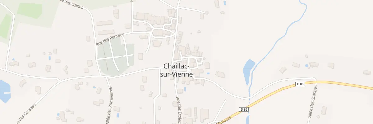 Plan du 10 Rue du Tilleul à Chaillac-sur-Vienne