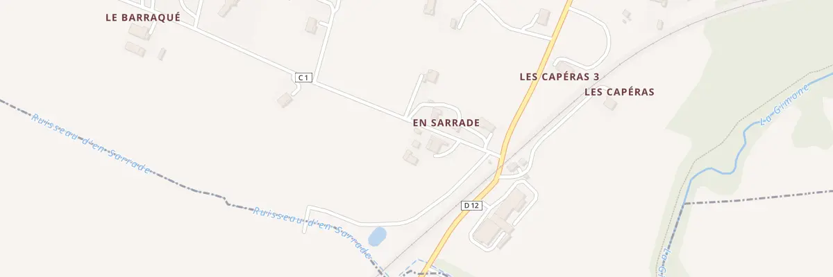 Plan du 87 Che d’En Sarrade à Escornebœuf