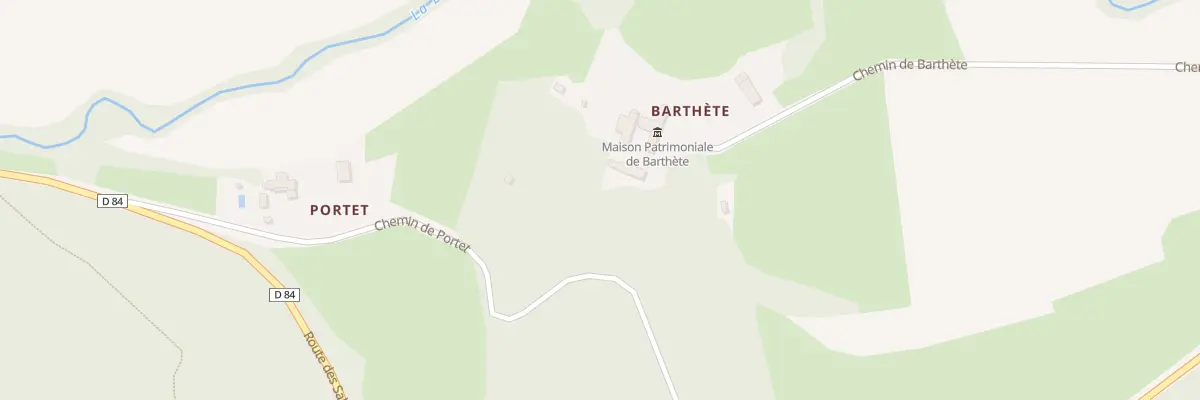 Plan du 79A Barthete à Boussan