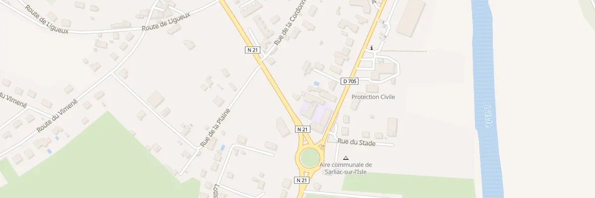 Plan du 28 Rte Nationale 21 à Sarliac-sur-l’Isle