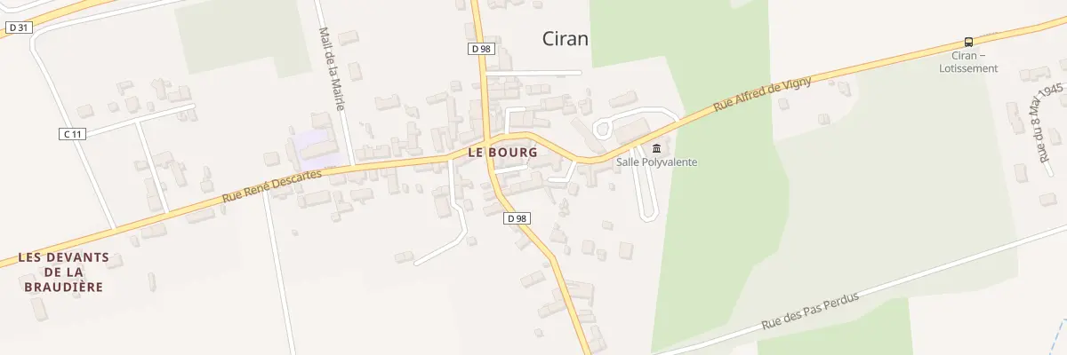 Plan du 4 Pl de l’Eglise à Ciran