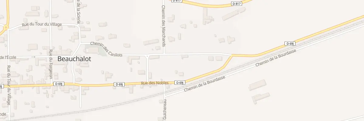 Plan du 6 Chem des Canilots à Beauchalot