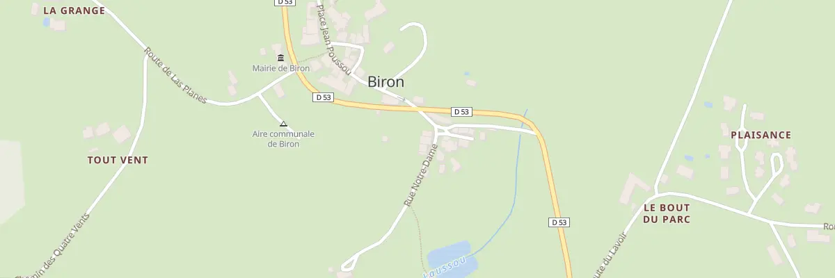 Plan du 24A Notre-Dame à Biron