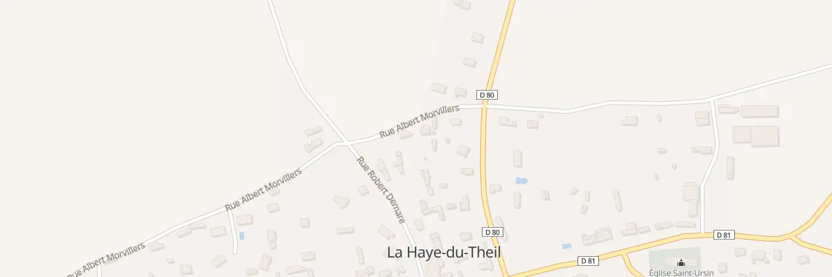 Plan du 18 Rue Albert Morvillers à La Haye-du-Theil