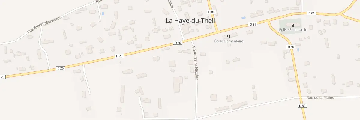 Plan du 16 Rte de Brionne à La Haye-du-Theil