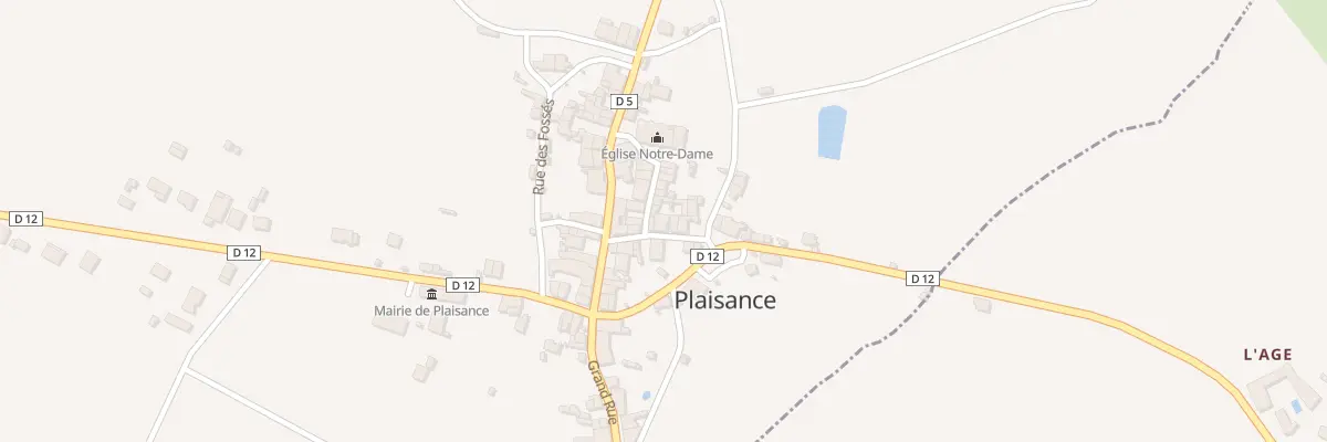 Plan du 3 Rue de la Laiterie à Plaisance