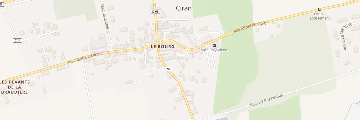 Plan du 6 Pl de l’Eglise à Ciran