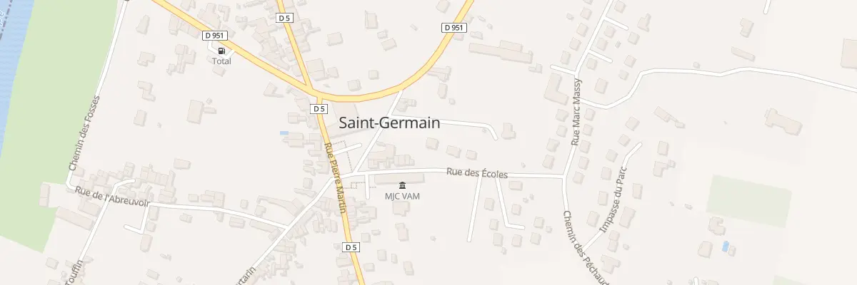 Plan du 5 Rue des Ecoles à Saint-Germain