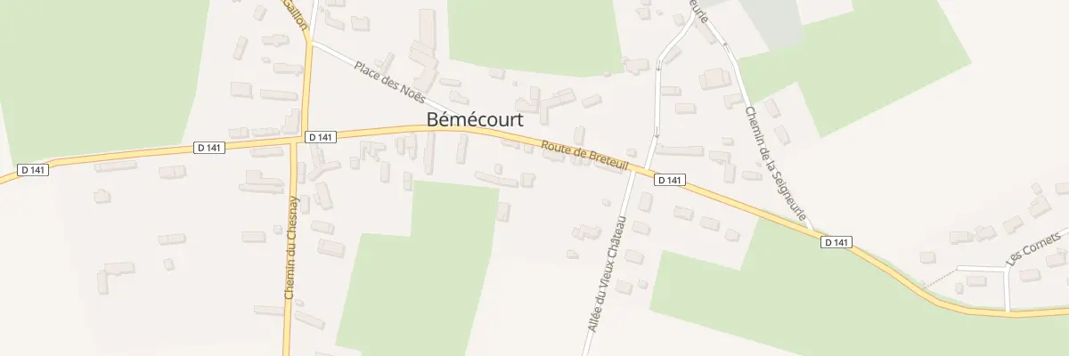 Plan du 8 Rte de Breteuil à Bémécourt