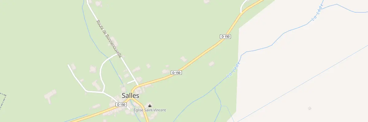 Plan du 153 Rte de Fumel à Salles
