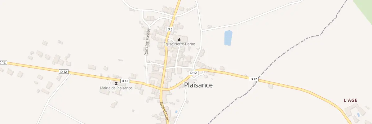 Plan du 5 Rue de la Laiterie à Plaisance
